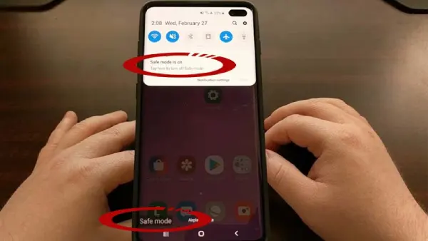 اجرای گوشی در حالت Safe Mode